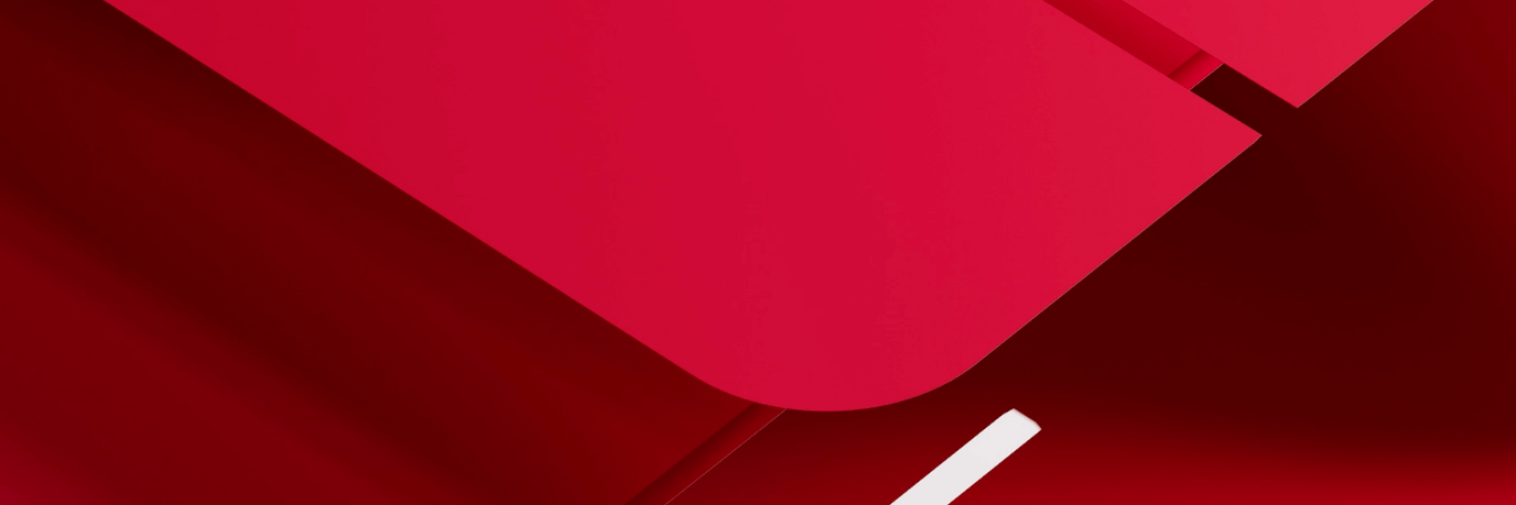 Red stencil shapes